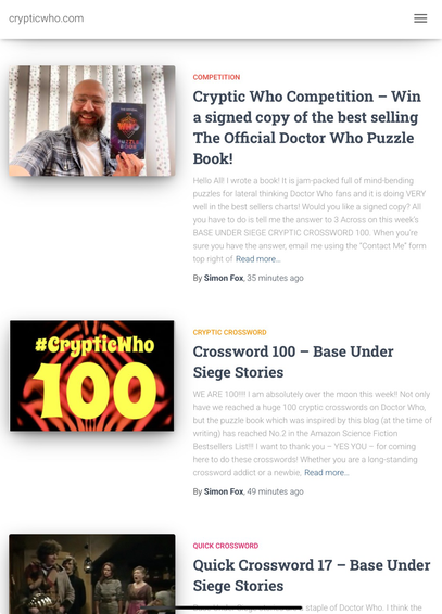 CrypticWho homepage
