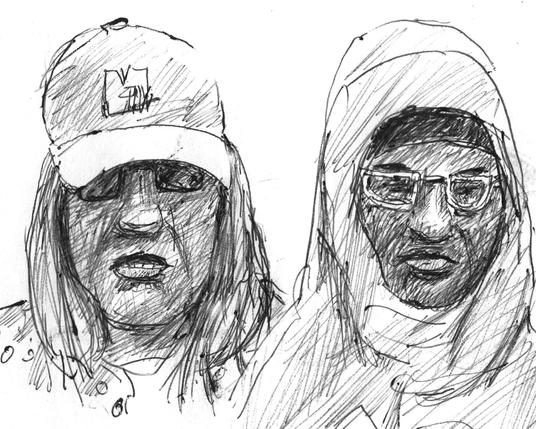 Two women on the train