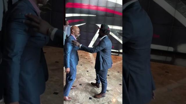Jalon Walker arrives to the facility for the first time as a Falcon! #georgia #georgiafootball #nfl