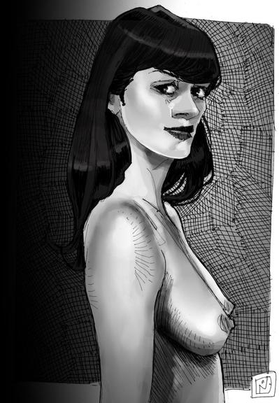 drawing of a woman
