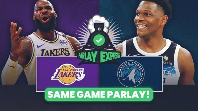Los Angeles Lakers vs. Minnesota Timberwolves Same Game PARLAY! | NBA Playoff Betting Picks & Props