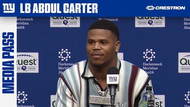 Abdul Carter: "I'm just getting started" | New York Giants