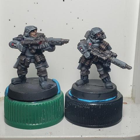 Same minis as before, now (almost?) fully painted
