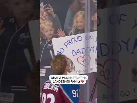 What A Moment For The Landeskog Family 🥹