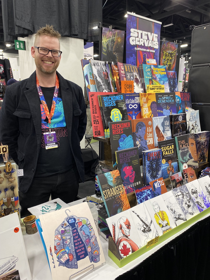 Pretty stoked that i got to meet, @scottbhendersonart.bsky.social at the #CalgaryExpo today! Follow him: https://www.patreon.com/TailBiterTales https://www.instagram.com/scotthendersonart?igsh=Yzlpdmxta2Q3Mm1t https://bsky.app/profile/scottbhendersonart.bsky.social https://scotthendersonart.wordpress.com/