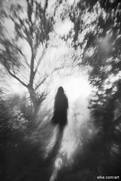A lone figure walks away into a soft, glowing forest, shrouded in a dreamy blur and mystery.

The scene evokes a sense of memory—half-forgotten, half-remembered—like a fleeting moment caught between light and shadow. Inspired by the distinctive look of pinhole photography, this monochromatic artwork combines ethereal motion with vintage photographic aesthetics.

The gentle distortion and high-contrast blur invite the viewer to step into a world of introspection and emotion.

A beautiful addition to interiors that value quiet strength, solitude, and the haunting charm of analog techniques.

Ideal for collectors of poetic fine art, dreamlike portraits, or lovers of vintage-inspired monochrome photography.