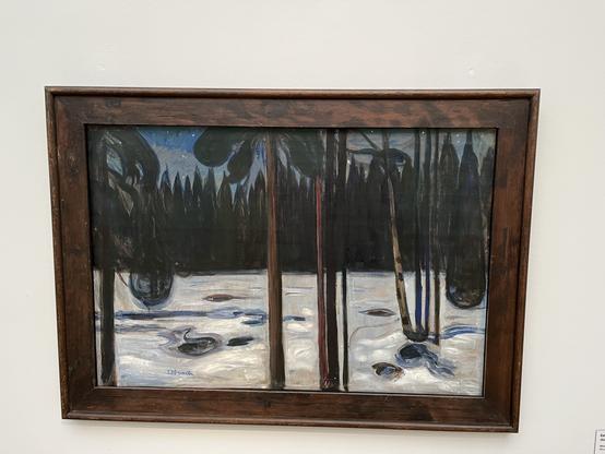 Winter forest by munch