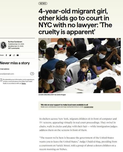 (screenshot dell'articolo riportato in didascalia)