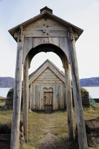 Recreation of a viking hut in Southern Greenland