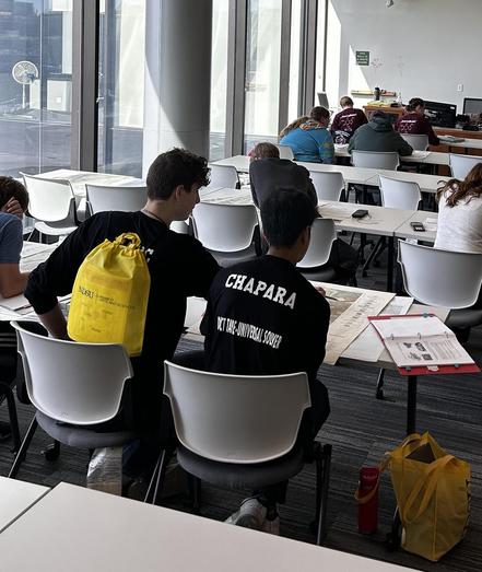 People interpreting geologic maps