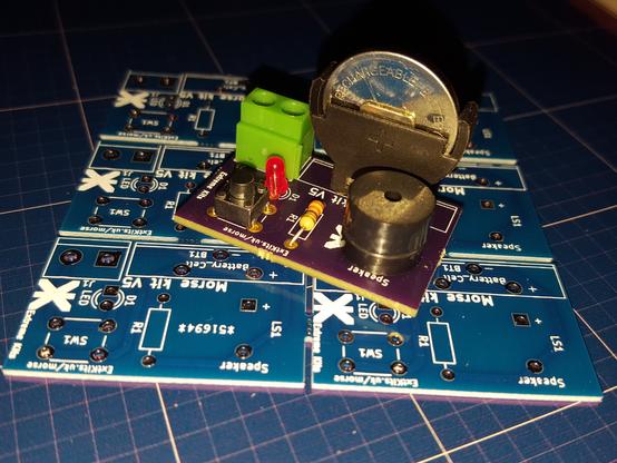 A class Pack of 10 Simple Morse Practice oscillator kits for soldering practice or as a first kit. Ideal for Schools, Guide / Scout Groups, Electronic or radio amateur clubs.

 