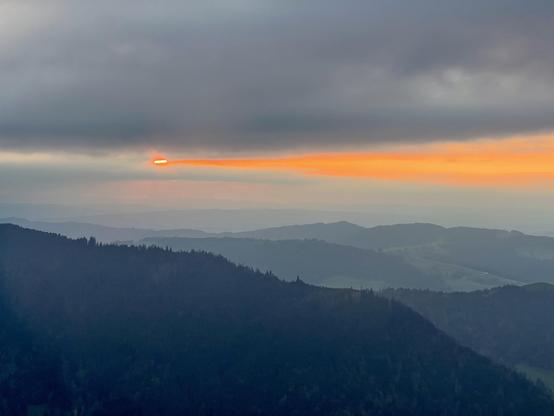 Fading sun
