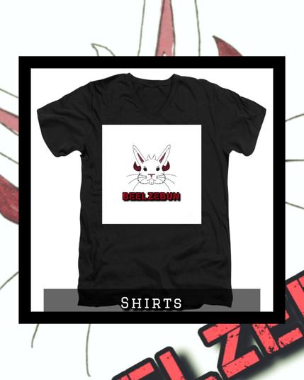 A devilishly adorable bunny. On a shirt.