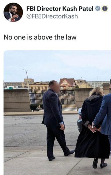 FBI Director Kash Patel &
@FBIDirectorKash
No one is above the law