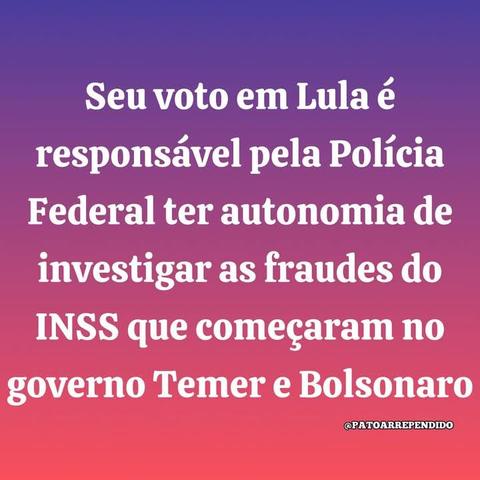 É o governo Lula combatendo a corrupção! #inss #pf #políciafederal #fraude #temer #bolsonaro #lula