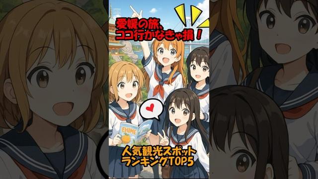 「愛媛の旅、ココ行かなきゃ損！人気観光スポットランキングTOP5✨」 #ランキング #観光 #shorts