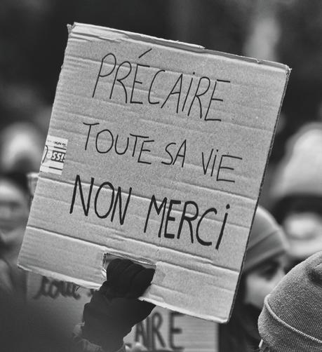 Photo de Serge d'Ignazio : "Précaire toute sa vie non merci"