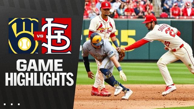 Brewers vs. Cardinalsゲームのハイライト（4/26/25）| MLBのハイライト
