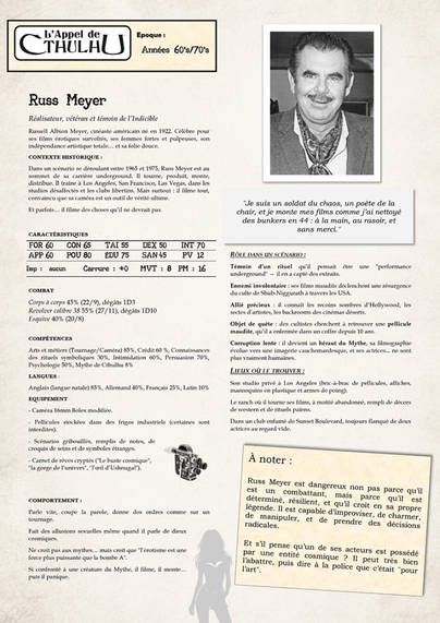 Russ Meyer et Cthulhu ? Non, vous n'avez pas osé faire ça ?