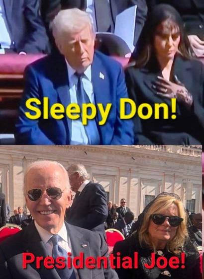 Sleepy Don!
Presidential Joe!🖖