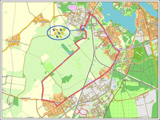 Bildbeschreibung:
Screenshot der heutigen Rundtour aus QMapShack.