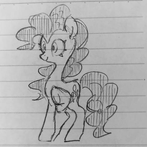 Pinkie Pie from My Little Pony (a traditional art).
