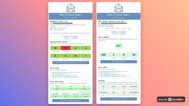 WebPerformance Report Week #17