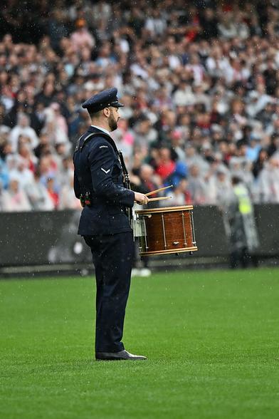 Drummer at ANZAC Day match. (Kim Densham/AFANA)

https://www.afana.com/gallery/collingwood-vs-essendon-round-7-2025-mcg
#AFANA #AFL #collingwoodfc #anzacday @densham_images