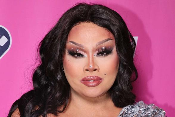 Image honoring Jiggly Caliente, RuPaul’s Drag Race star, highlighting her life, legacy, and contributions to the LGBTQ+ and drag communities.