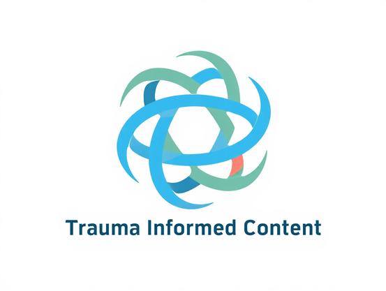 Logo for ‘Trauma Informed Content’.