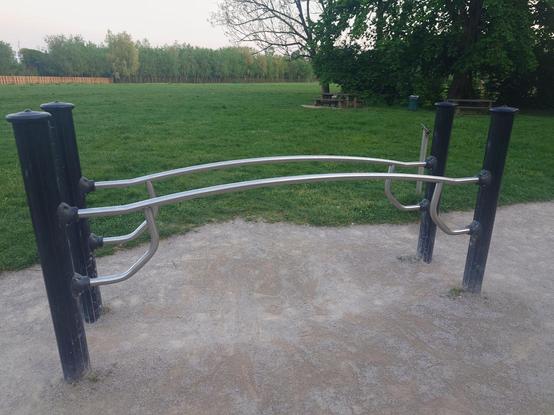 Parallel bars at the park