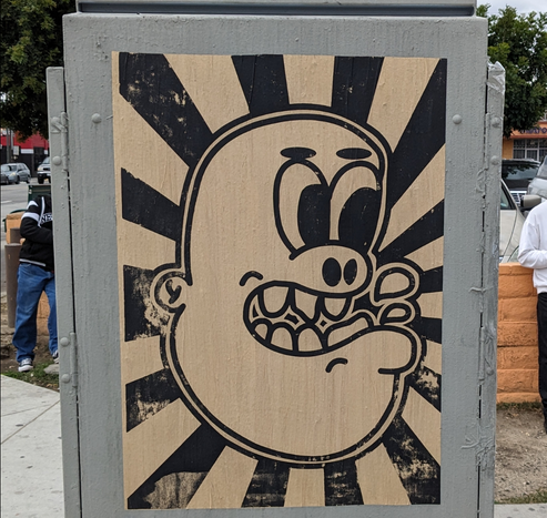 Goblin on a wheat pasted poster