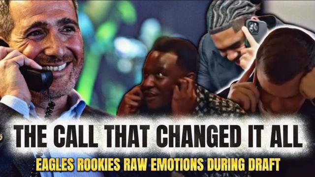 Watch RAW EMOTIONS From Eagles Rookies during 2025 Philadelphia Eagles draft ft Howie Roseman