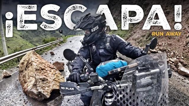 TENGO que HUIR de los ANDES por RIESGO de DERRUMBES y HUAICOS (S25/E31) VUELTA al MUNDO MOTO