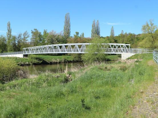 Gesamtansicht Radbrücke zwischen Grifte und Wolfershausen
