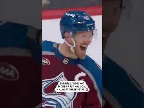 Gabriel Landeskog's First NHL Goal In 3 Years 👏