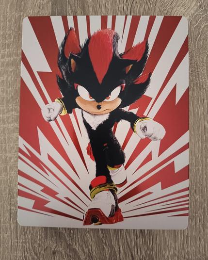 Photo du Blu-ray 4k steelbook du film. Sonic 3. Shadow illustre le boîtier.