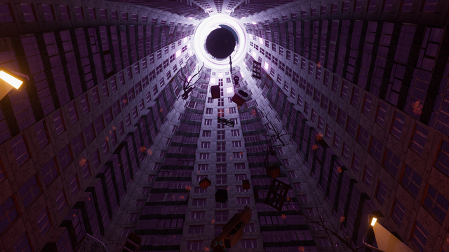 objects floating above