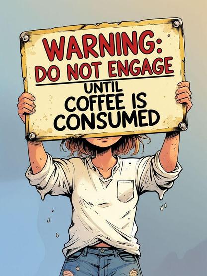 Warning: Do not engage until coffee has been consumed