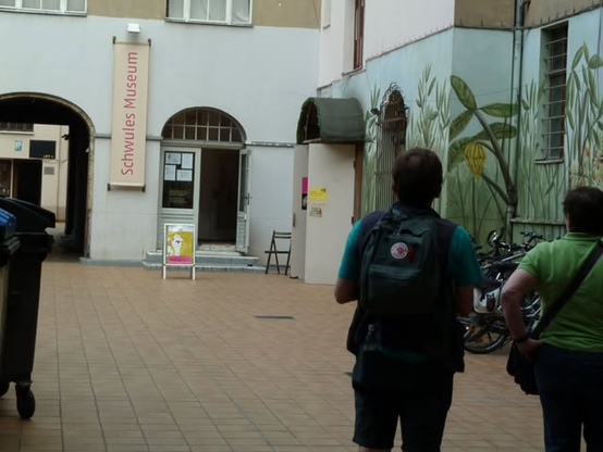 courtyard entrance at former location of Schwules Museum Berlin