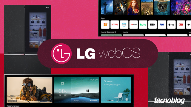 <figure class="wp-block-image size-large wp-lightbox-container"><img alt="Ilustração do sistema operacional webOS da LG" class="wp-image-823109" height="596" src="https://files.tecnoblog.net/wp-content/uploads/2025/04/Capa-LG-WebOS-1060x596.png" width="1060" /><button class="lightbox-trigger" type="button">
			<svg fill="none" height="12" viewBox="0 0 12 12" width="12" xmlns="http://www.w3.org/2000/svg">
				<path d="M2 0a2 2 0 0 0-2 2v2h1.5V2a.5.5 0 0 1 .5-.5h2V0H2Zm2 10.5H2a.5.5 0 0 1-.5-.5V8H0v2a2 2 0 0 0 2 2h2v-1.5ZM8 12v-1.5h2a.5.5 0 0 0 .5-.5V8H12v2a2 2 0 0 1-2 2H8Zm2-12a2 2 0 0 1 2 2v2h-1.5V2a.5.5 0 0 0-.5-.5H8V0h2Z" fill="#fff">
			</svg>
		</button><figcaption class="wp-element-caption">O webOS da LG é considerado um dos principais sistemas operacionais de smart TVs do mundo (Imagem: Vitor Pádua/Tecnoblog)</figcaption></figure>



<p>O webOS é um sistema operacional baseado em Linux, que oferece recursos de conectividade para smart TVs e outros eletrônicos da LG Electronics e de marcas parceiras.</p>



<p>Criado em 2009, o sistema webOS foi controlado pela Palm Inc., e passou a ser gerido pela HP a partir de 2010. Já em 2013, a LG assumiu a gestão do sistema operacional e é a atual dona do sistema.</p>



<p>O webOS foi inicialmente projetado para ser um sistema operacional para celulares. Mas com o passar do tempo, o sistema foi adaptado para televisores, geladeiras e até mesmo para sistemas automotivos.</p>



<p>A seguir, confira a história do webOS, conheça sobr
