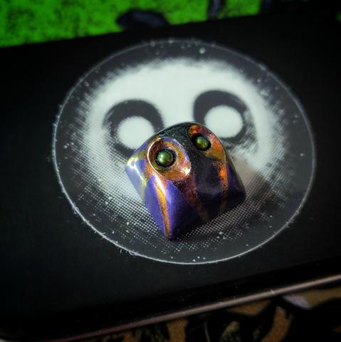 photograph of an artisan keycap from Ritual Master