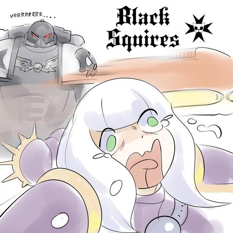 Silly doodle with warhammer 40k characters