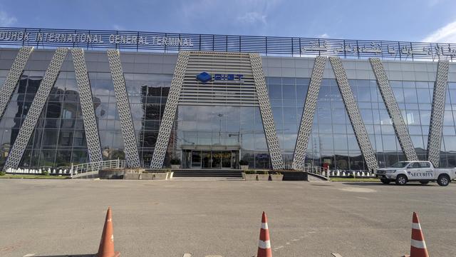 A giant, modern bus terminal.