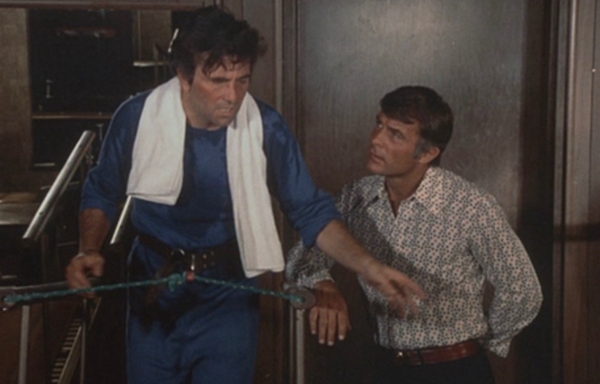 Columbo on a treadmill in An Exercise in Fatality (1974)
