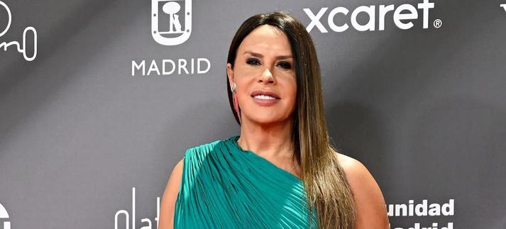 Karla Sofía Gascón, en la alfombra roja de los Premios Platino 2025. / Carlos Alvarez