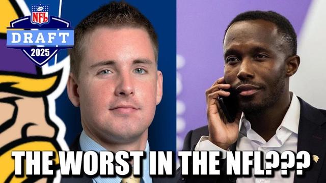 The Athletic's Dane Brugler Ranks the Vikings Draft the WORST in the NFL???