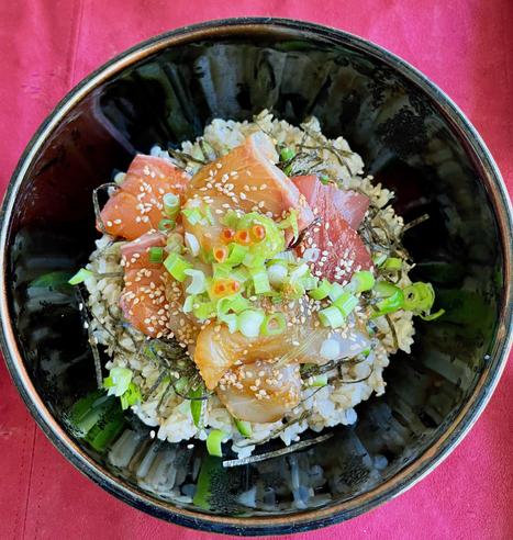 Ryukyu-Don. Local dish in Oita prefecture, Kyushu region
