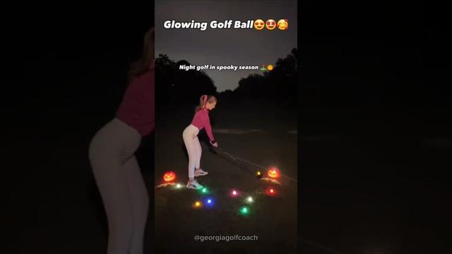 Beautiful Glowing Golf Ball