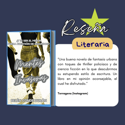 "Una buena novela de fantasía urbana con toques de thriller policíaco y de ciencia ficción en la que descubrimos su estupendo estilo de escritura. Un libro en mi opinión aconsejable, el cual he disfrutado."
(reseña de Terragens)